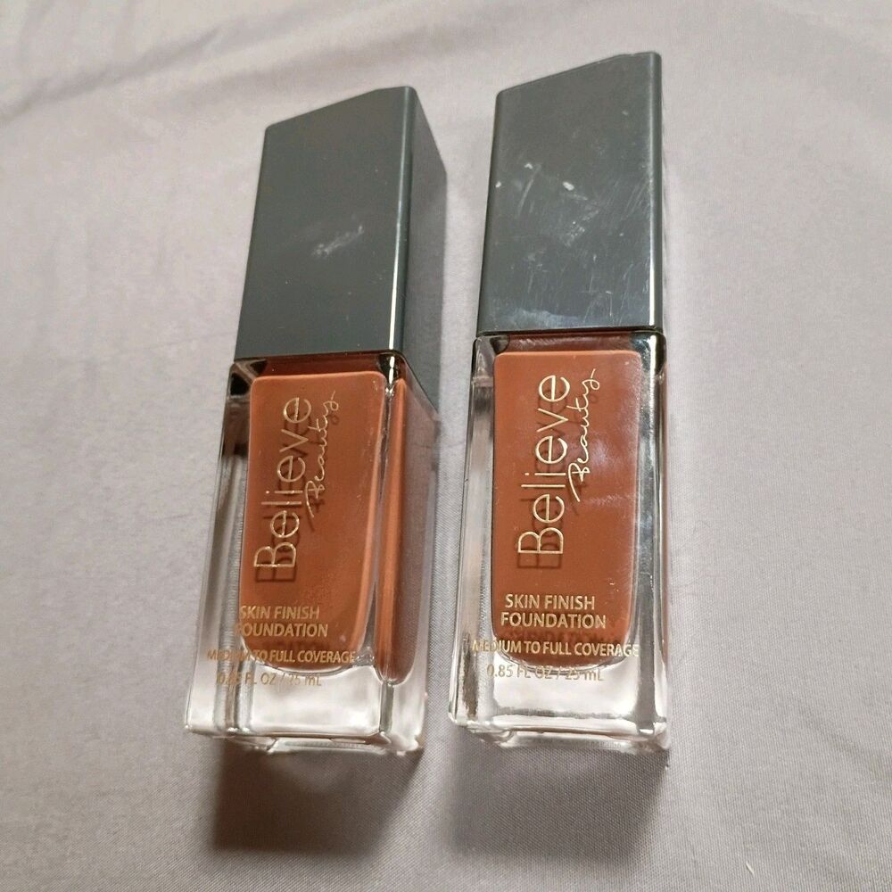 2x Believe Beauty Skin Finish Foundation *Chestnut*